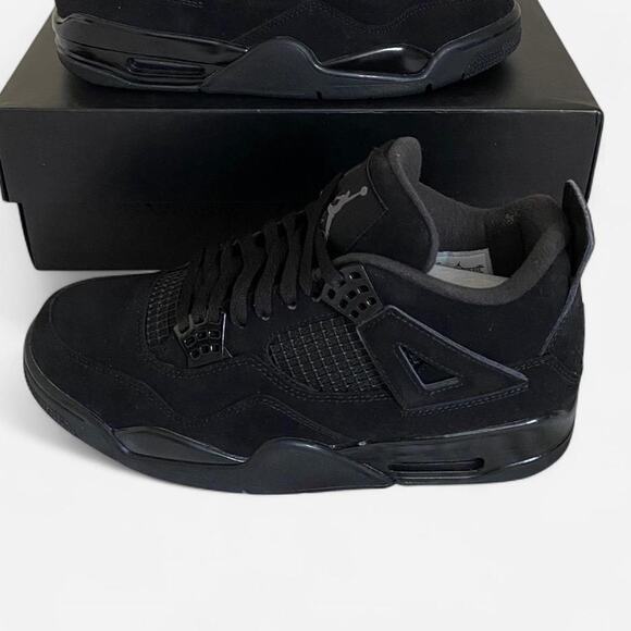 Air jordan 4 retro black cat - size 9 M / 10.5 W US - Picture 3 of 10